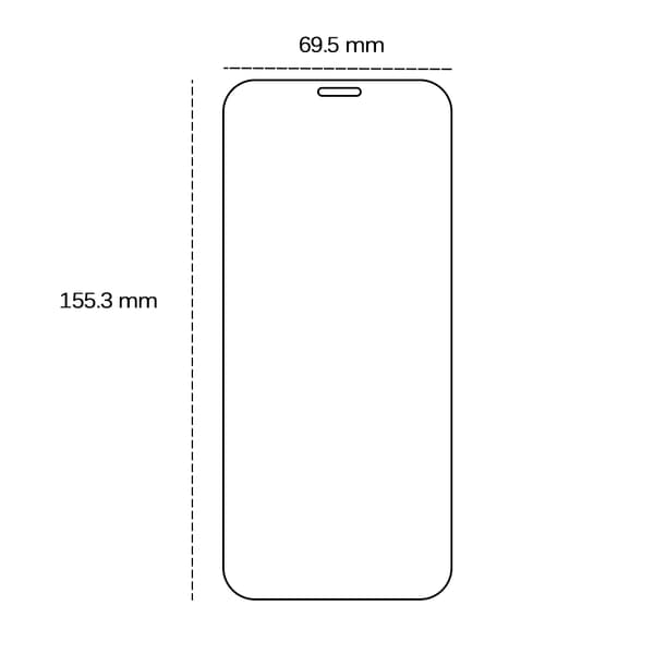 Härdat glas 2,5D för Honor X8C 4G