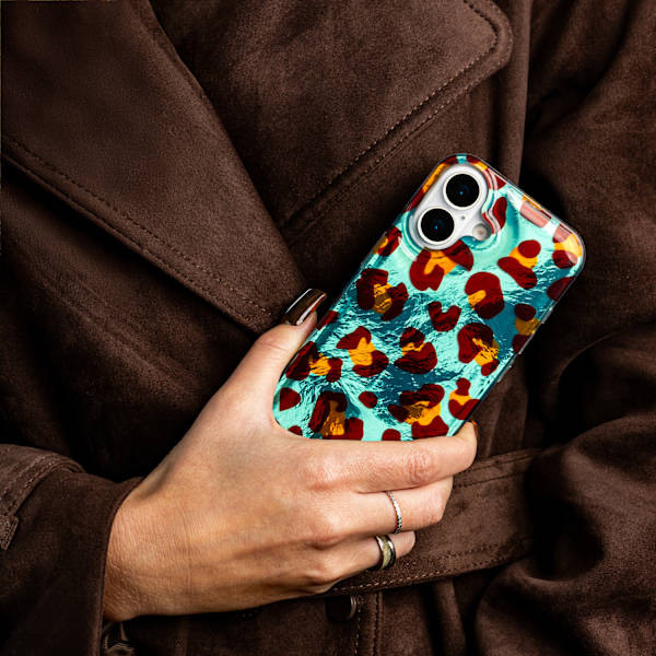 Djurtrycksfodral för iPhone 17 Pro Max 6,9\" Crazy Cheetah