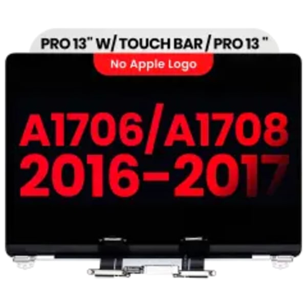 Komplett LCD-skärmmontering för MacBook Pro 13\" A1706 / A1708 (2016-2017) (Eftermarknad Plus) (Rymdgrå)