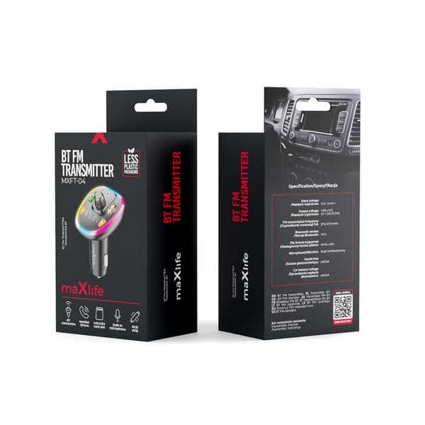 Maxlife FM-sändare BT MXFT-04 svart