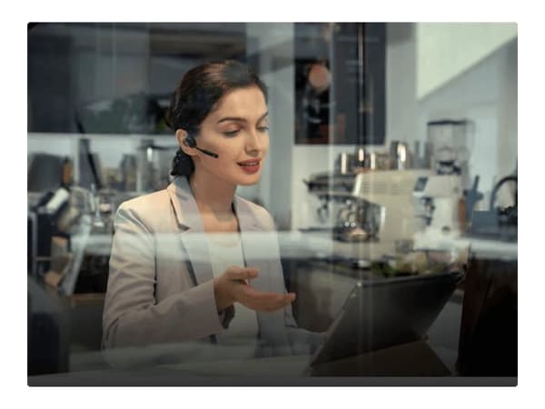 SHOKZ OpenComm2 trådlös hörlurar svart