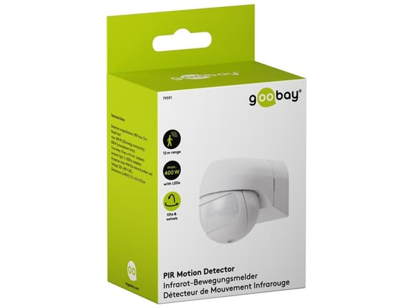 goobay motion sensor 79591 Bevägelsessensor vit