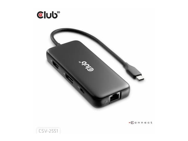 Club 3D 8-in-1 USB-C Dockingstation