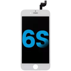 LCD-enhet med stålplatta för iPhone 6S (Eftermarknad: AQ7) (Vit)