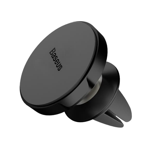 Bilhållare till ventilation för iPhone/Android - Baseus Small Ears Magnetisk, Svart, Aluminiumlegering