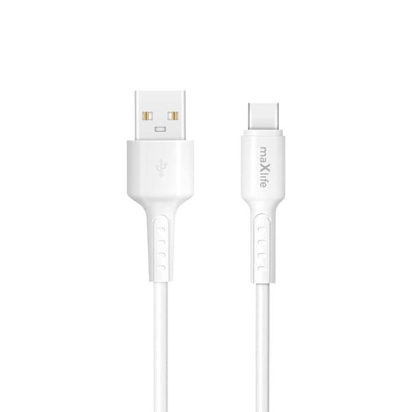 Maxlife MXUC-13 kabel USB-A - USB-C 1,0 m 3A vit