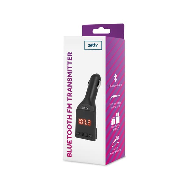 Setty FM Bluetooth-sändare TFM-00 blå