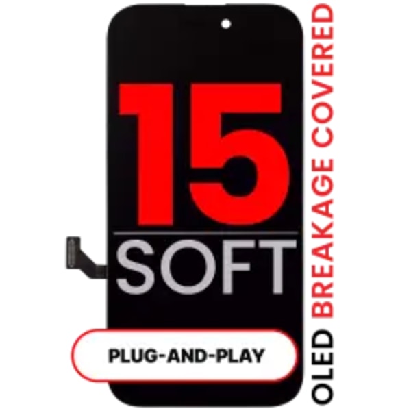 OLED-enhet för iPhone 15 (Eftermarknad Pro: XO7 3.0 Soft)