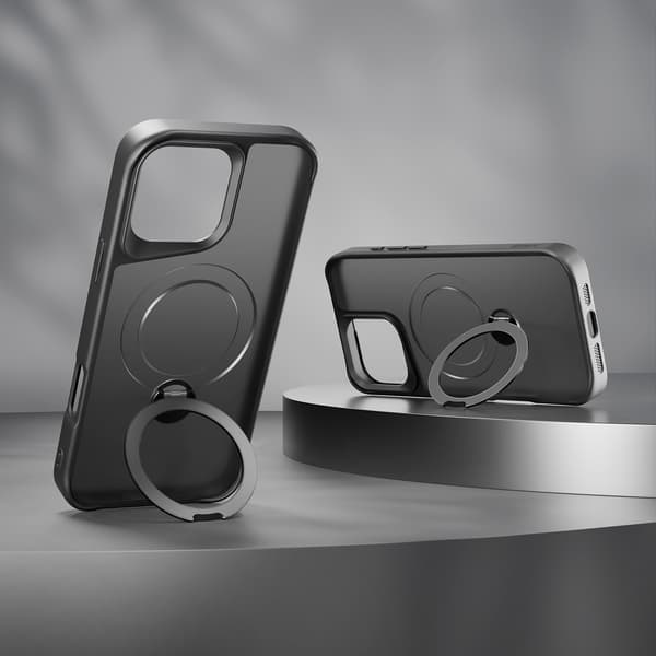 Etteri Matt Mag Ring Case for iPhone 17 Black