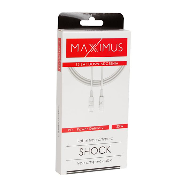 MX KABEL STÖT 20W PD C/C VIT