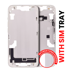 Mellanramshölje med smådelar för iPhone 14 (EU / Global version) (Eftermarknad Plus) (Starlight)