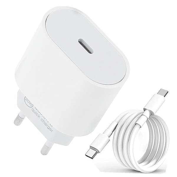snabbladdare för iphone15 med 2m kabel