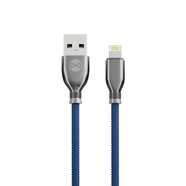 Forever Tornado-kabel USB - Lightning 1,0 m 3A marinblå blå
