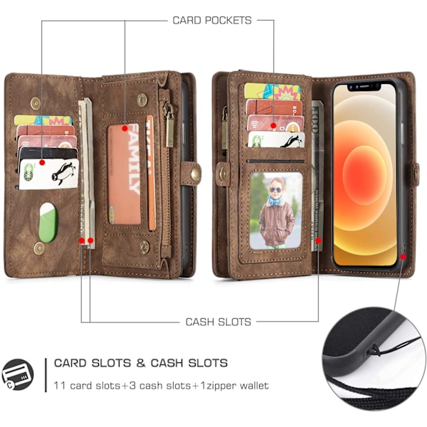 caseme 008 för Iphone Xs max brun