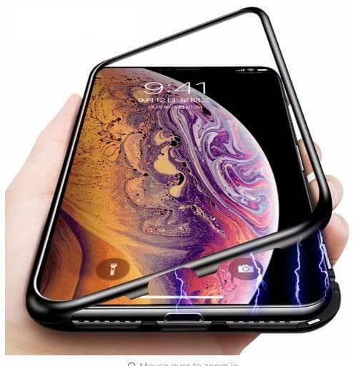 Magnetisk Aluminiummetall  för iphone X blå Blue