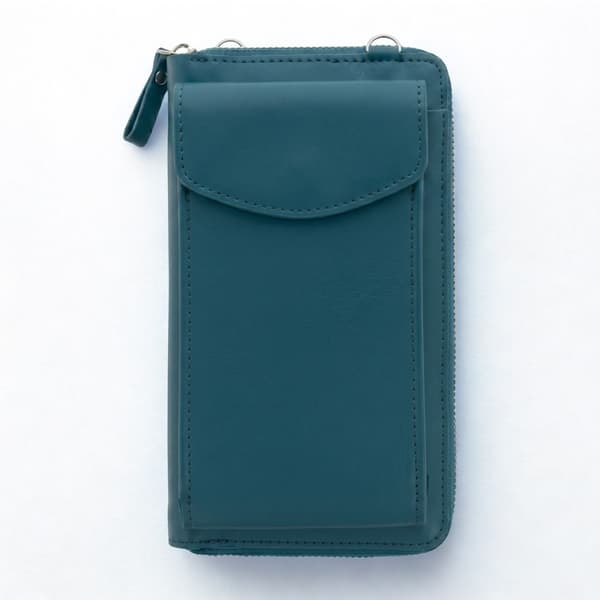 TELEFONVÄSKA MED PLÅNBOKSFUNKTION (18*11*5CM) BLÅ