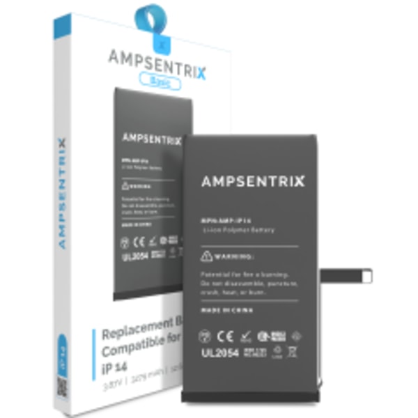 Ersättningsbatteri för iPhone 14 (AmpSentrix Basic)