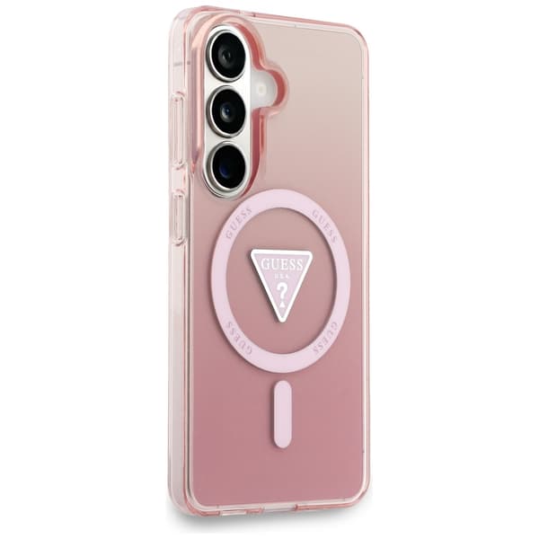 Guess fodral IML Gradient Triangle MagSafe för Samsung Galaxy S26 rosa rosa
