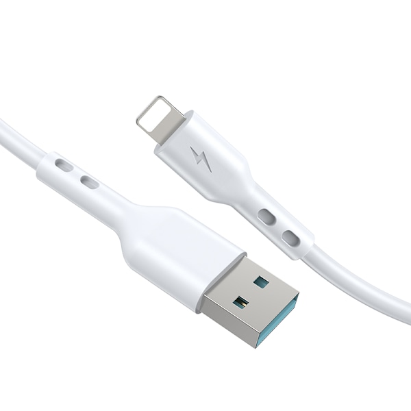 BWOO-kabel USB - Lightning 2m 3A vit