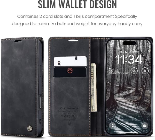 Caseme 0013 för iPhone 17 Pro Max Svart svart