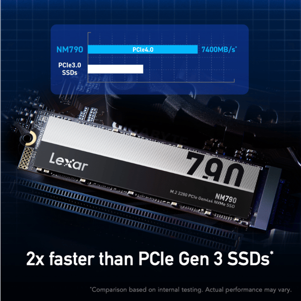 Lexar NM790 Solid state-drev 512GB M.2 PCI Express 4.0 x4 (NVMe)