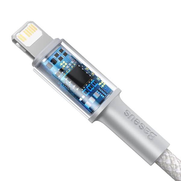Baseus kabel High Density PD USB-C - Lightning 1,0 m vit 20W vit