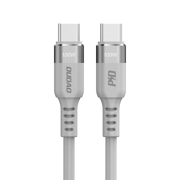 Dudao L5CMAX USB-C till USB-C-kabel 100W 1m grå grå