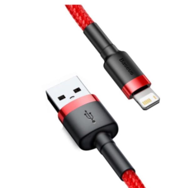 Extra lång  3M iphone  baseus kabel röd