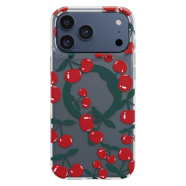 Cherry Mag skal för iPhone 14 Pro transparent