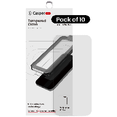 Casper Snap Härdat Glas Kompatibel med iPhone 14 Pro (10-pack) (AR Clear)