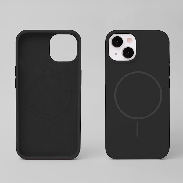 Silicone Thin Mag Case for iPhone 15 Pro 6.1\" Black