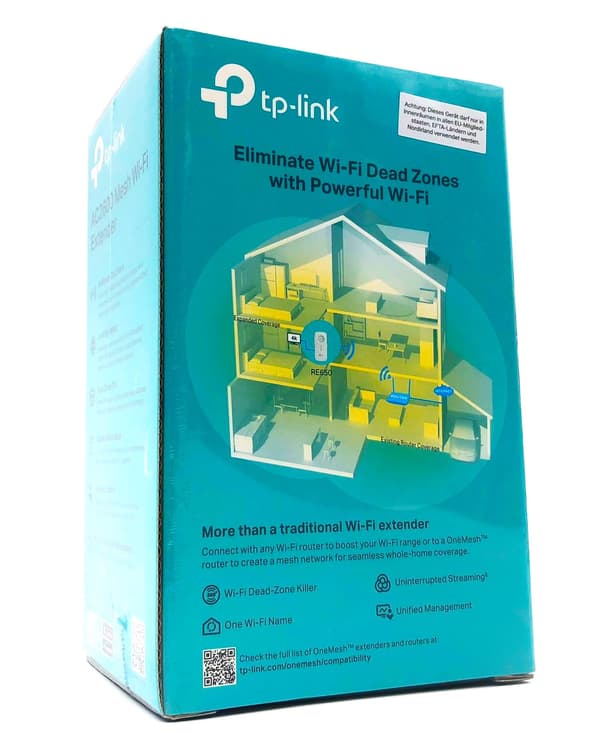 TP-Link AC2600 Wi-Fi Range Extender RE650 WiFi-räkkeviddeforlänger Ekstern