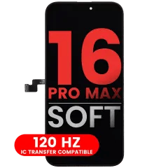 OLED-enhet för iPhone 16 Pro Max (Eftermarknad Plus: Mjuk) (120HZ)