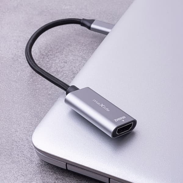 Maxlife-adapter MXHC-01 HDMI - USB-C 4K 60HZ svart svart