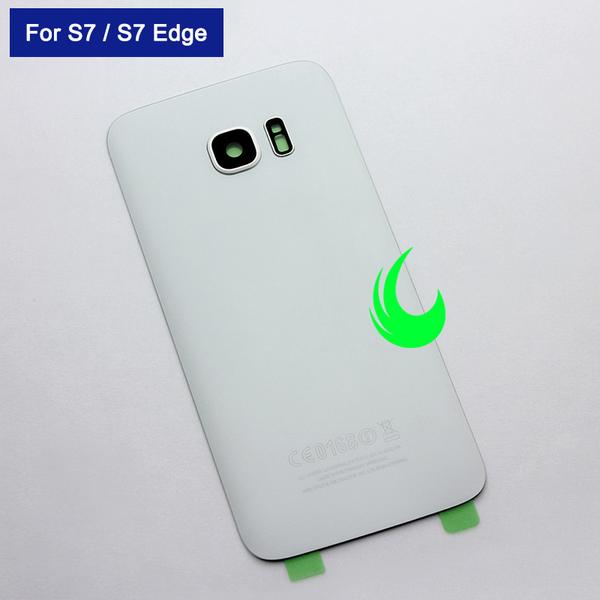 Kompatibelt batteri bakskydd för samsung s7 edge vit White