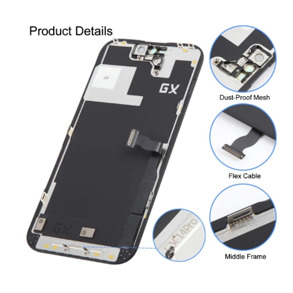 Replacement OLED Screen (GX) for iPhone 14 Pro Max