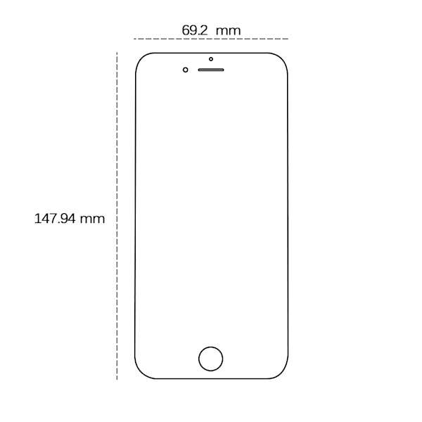 Tempered Glass 2.5D for iPhone 7 Plus / 8 Plus