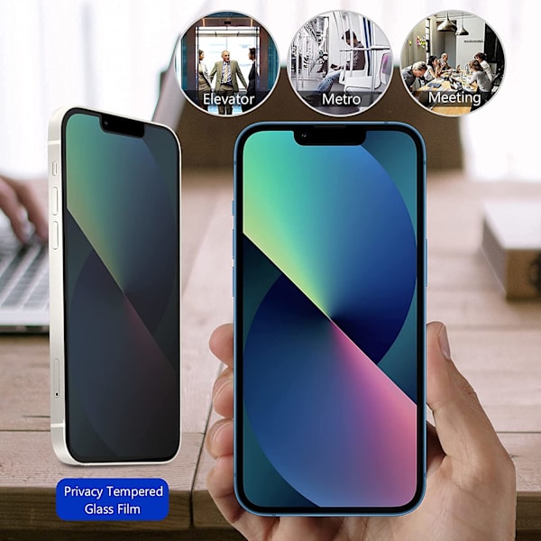 2 st sekretess skärmskydd för iphone 13 pro