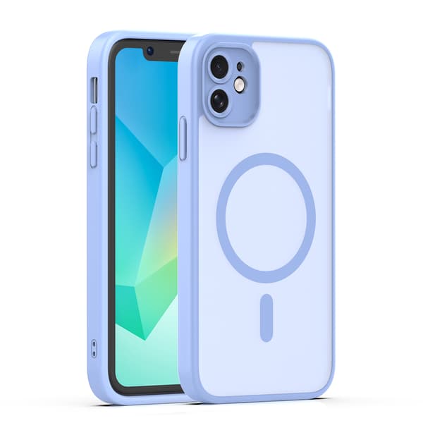 Mag Matt skal för iPhone 11 ljusblå kameraskydd