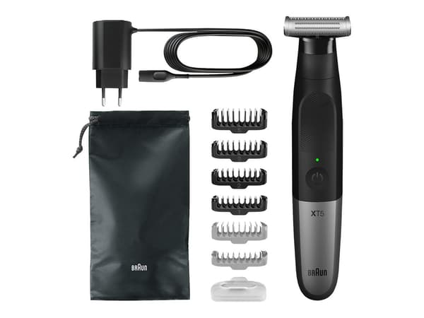 BRAUN Metalgrå/svart Trimmer XT5200 svart