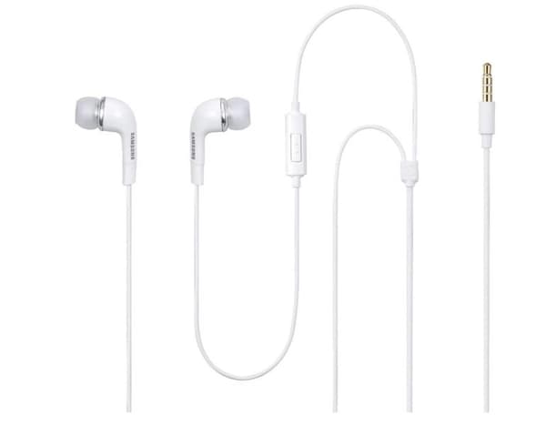 J5 Samsung/iPhone hörlurar - vit Black