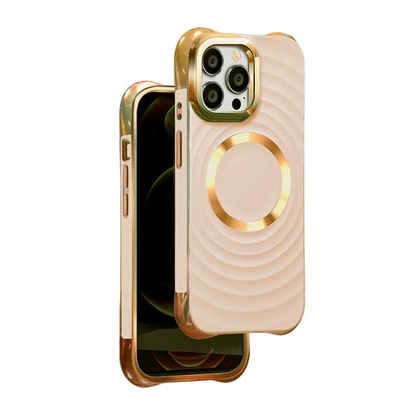 Circle Glam Mag fodral för iPhone 16 Plus rosa