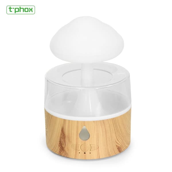 T-Phox Luftfuktare/diffuser med lampa regnmoln vit