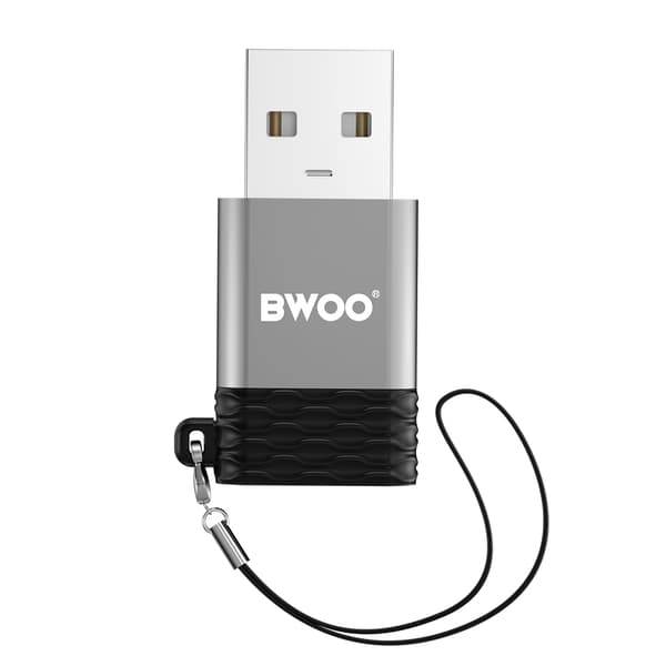 BWOO Adapter USB-C - USB Grå OTG BZ-38