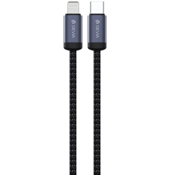 Devia-kabel Gracious EC645 PD USB-C - Lightning 1,0 m 27W 3A svart