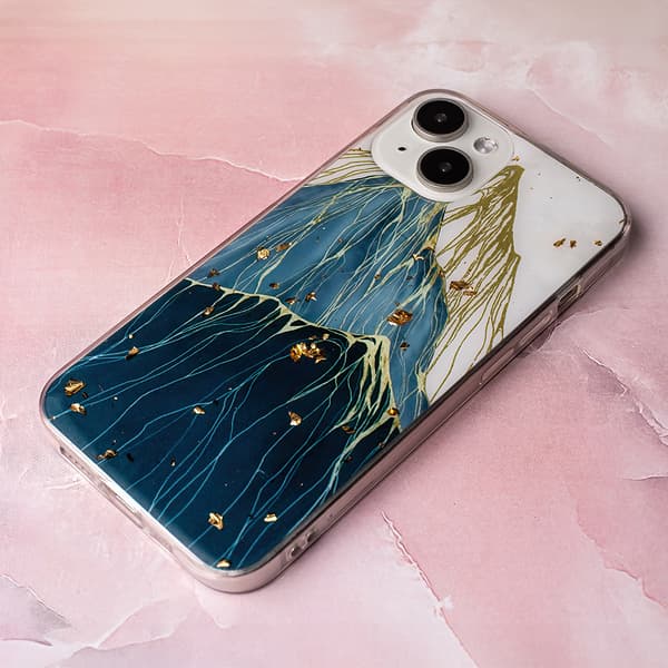 Guld Glam skal för iPhone 12 / 12 Pro mountain
