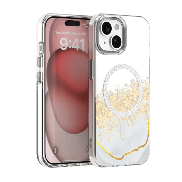 Epoxy Mag skal för iPhone 15 vit