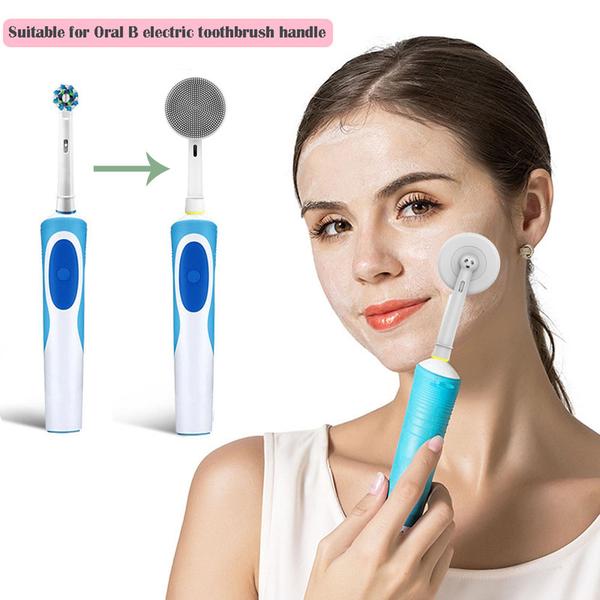 Lämplig för Oral-B Elektrisk tandborste Ersättande Ansiktsrengör blå Blue
