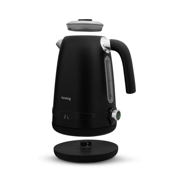 Huslog retro kettle with temperature control black 1.7L 2200W