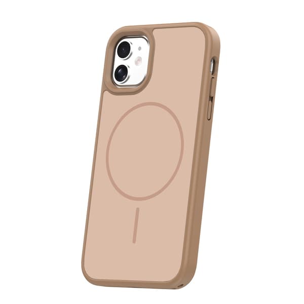 Frame Thin Mag-fodral för iPhone 11 brun